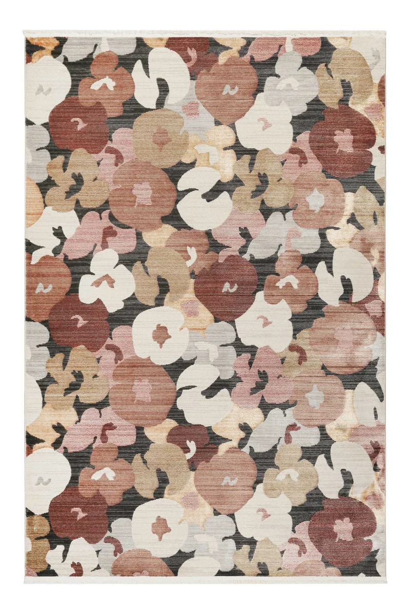 Esprit Teppich Rot Terracotta Sand Beige Grau "Agneta"