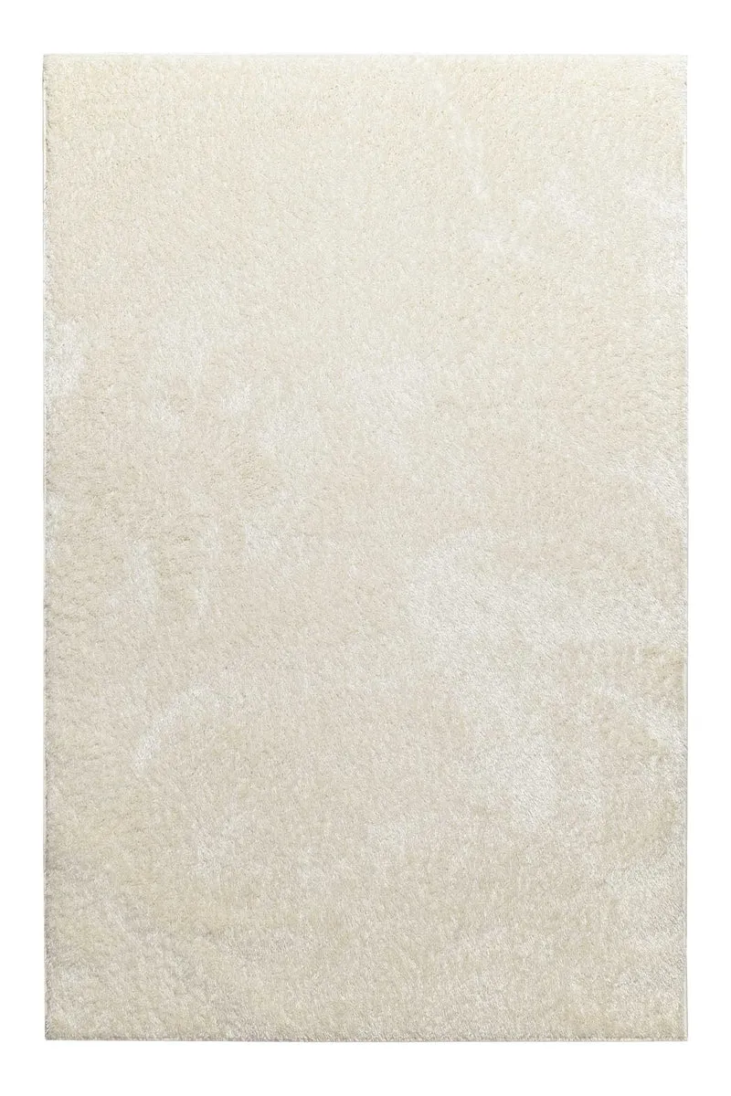 Teppich Creme Weiß Hochflor "Flavio" Homie Living