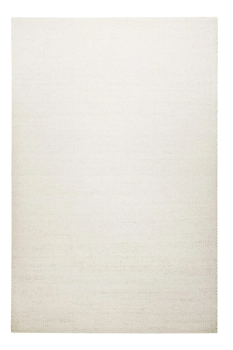 Kelim Teppich Creme Weiß aus Jute & Wolle "Toulouse" Green Looop