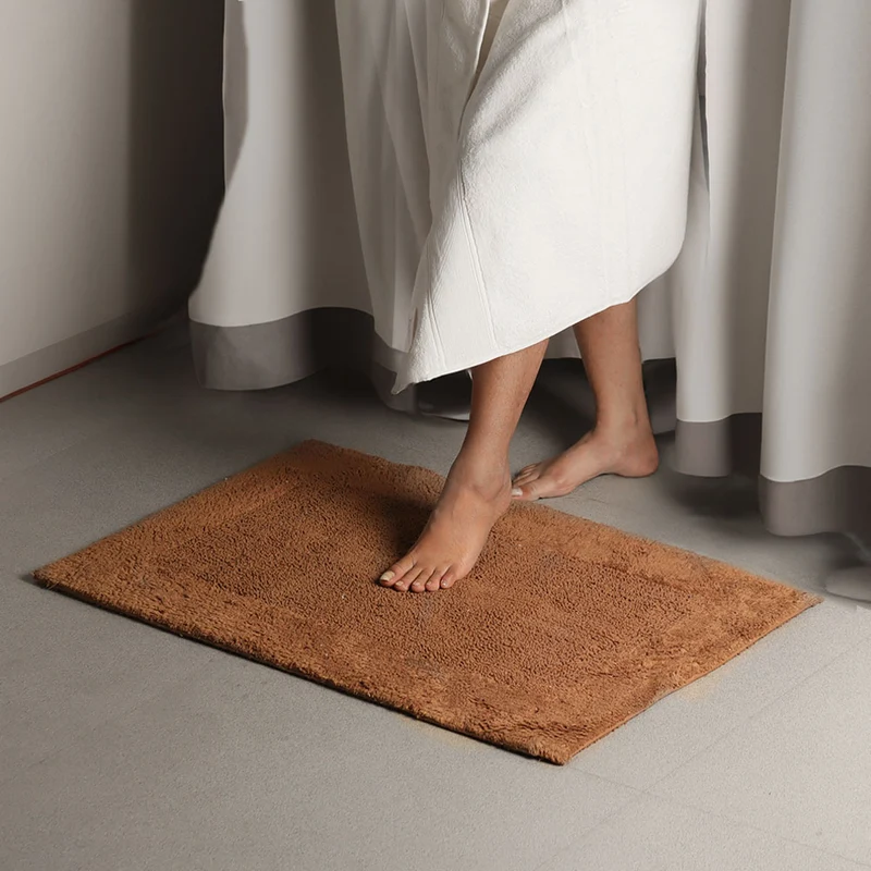 Lynn Reversible Handloom Bathmat - Walnut Brown