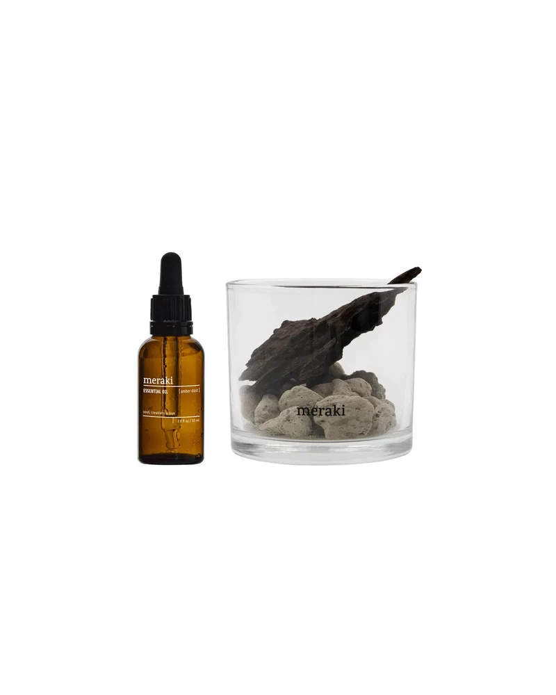Meraki Diffusor Lavastone & Wood - Amber Dust