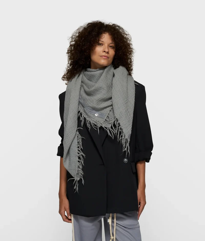10DAYS AMSTERDAM Schal Washed Wool Light Graphite