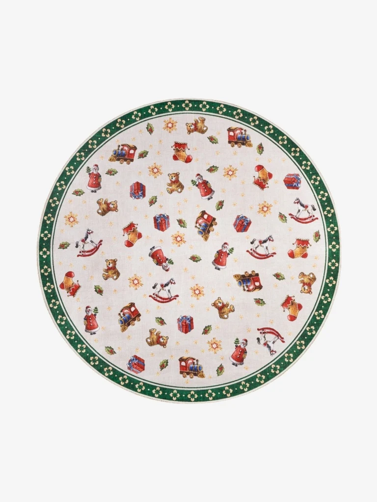 Villeroy & Boch Weihnachtsteppich Toy's Delight Nostalgic Grün Rund