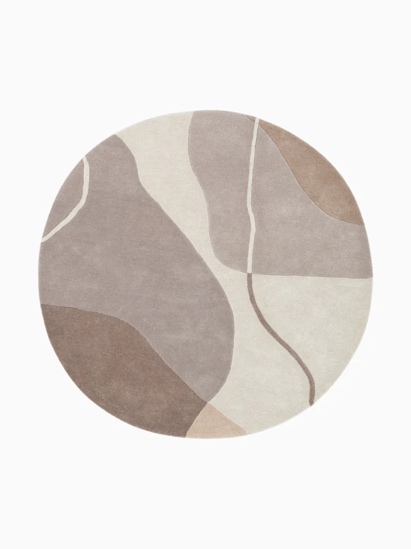 Villeroy & Boch Handgetufteter Wollteppich Virelle Creme Beige Rund