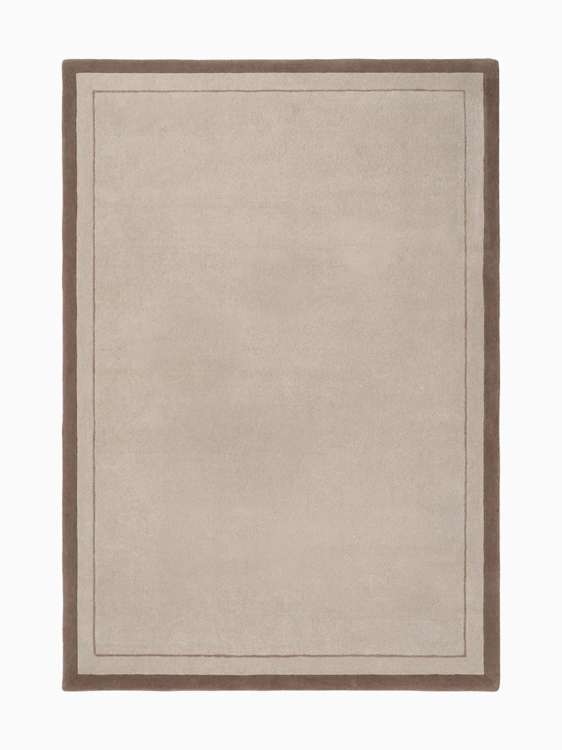 Villeroy & Boch Handgefertiger Wollteppich Niko Creme Braun