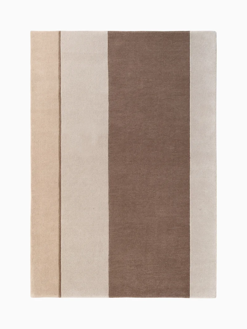Villeroy & Boch Handgefertiger Wollteppich Karola Creme Braun