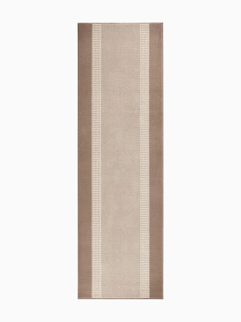 Teppichläufer Designer Beige Läufer