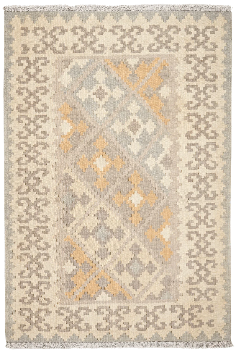 Kelim Gashgai · Handgewebt – Grau, 169x119 cm