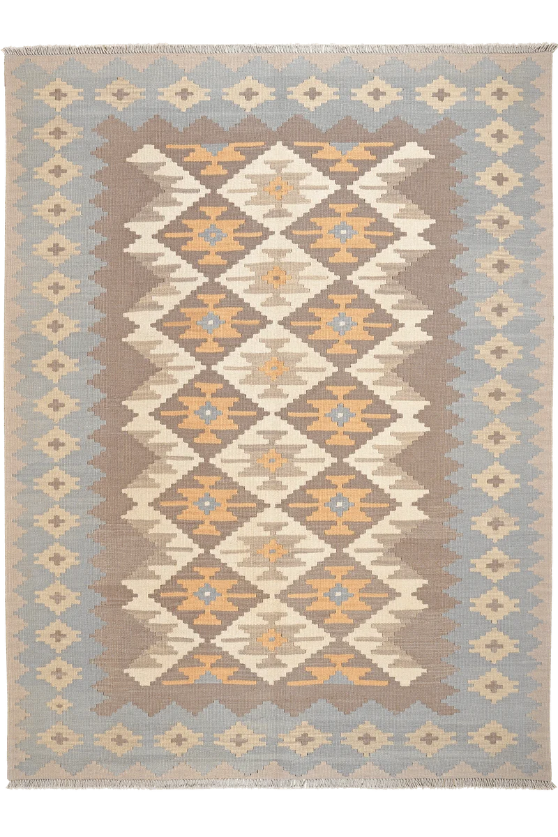 Kelim Gashgai · Handgewebt – Beige, 232x170 cm
