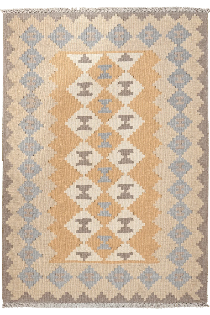 Kelim Gashgai · Handgewebt – Gelb, 171x117 cm
