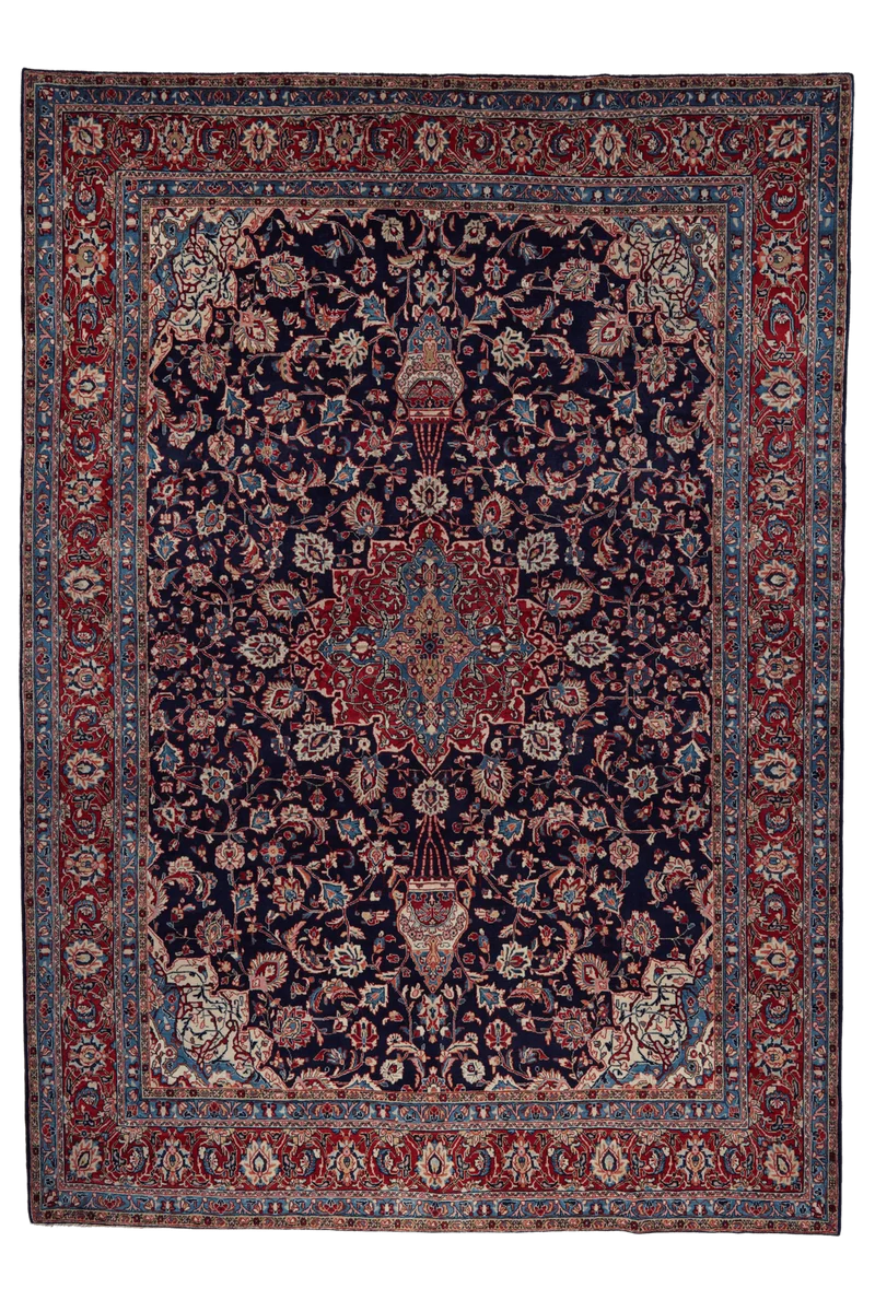Sarough · Handgeknüpft – Blau, 385x272 cm