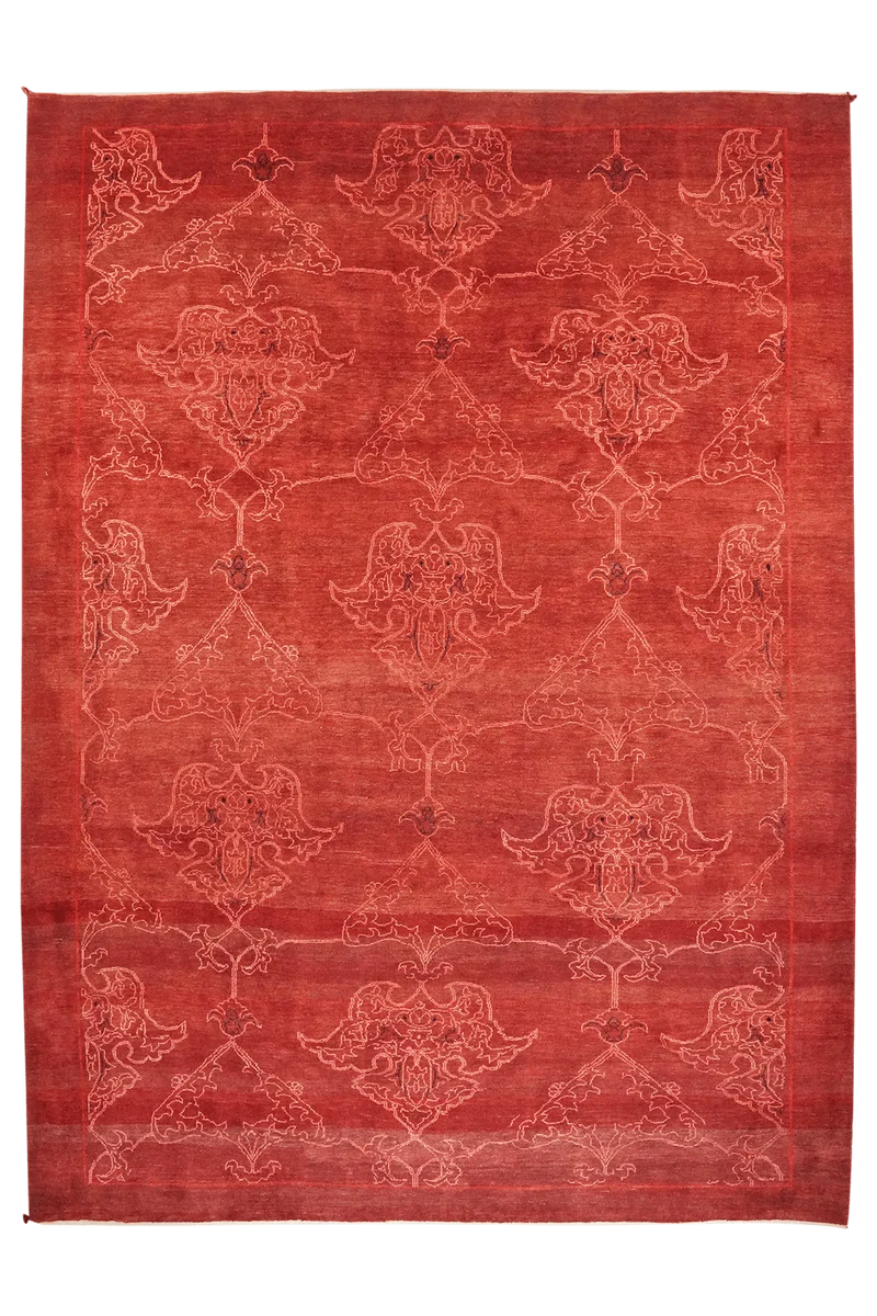 Rizbaf · Handgeknüpft – Rot, 364x270 cm