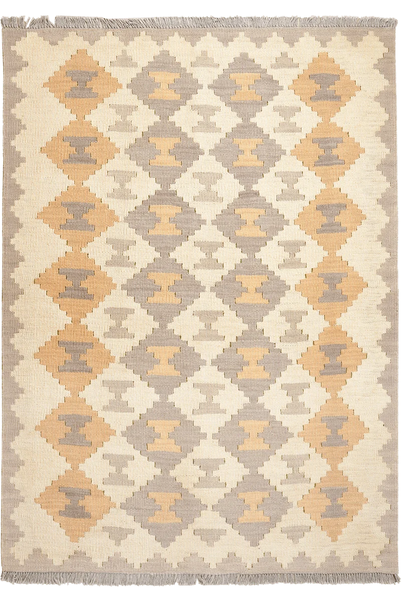 Kelim Gashgai · Handgewebt – Beige, 167x118 cm