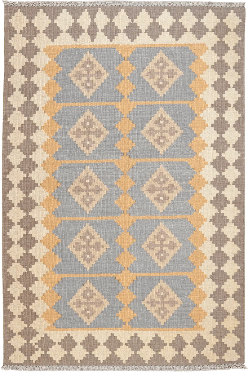 Kelim Gashgai · Handgewebt – Gelb, 180x119 cm