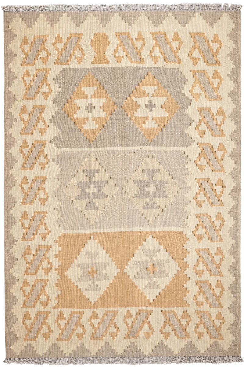 Kelim Gashgai · Handgewebt – Beige, 178x121 cm