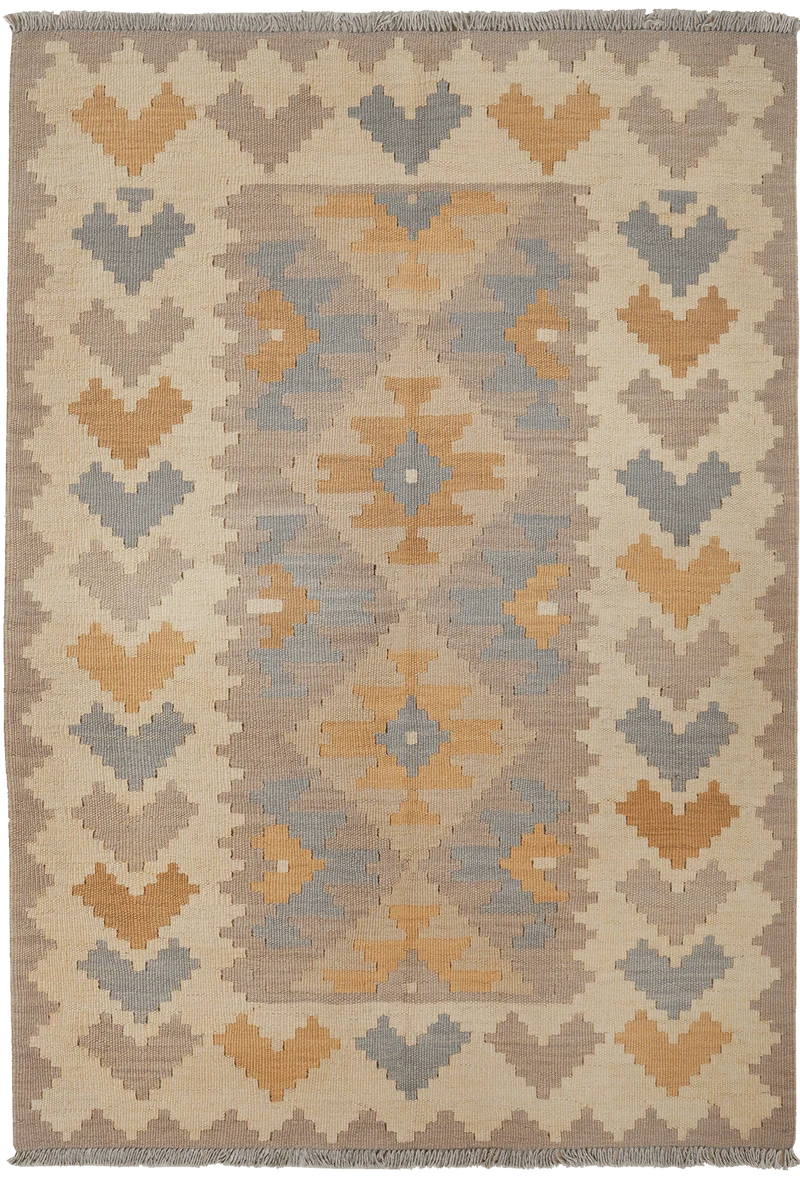 Kelim Gashgai · Handgewebt – Grau, 171x119 cm