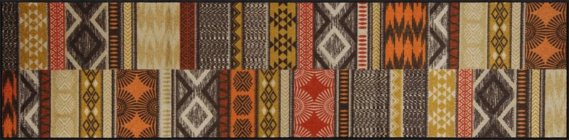 Teppichläufer 60x240 Ethno Patch braun