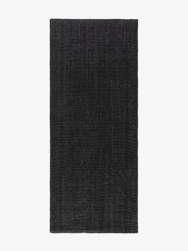 Juteteppich Jaipur Schwarz Läufer