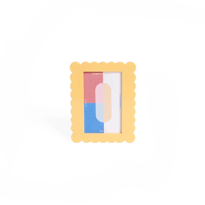 Beige Mini-Wellen-Fotorahmen