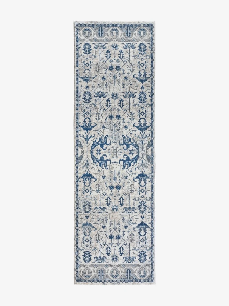 Villeroy & Boch Vintage Teppich Emmanuel Blau Läufer