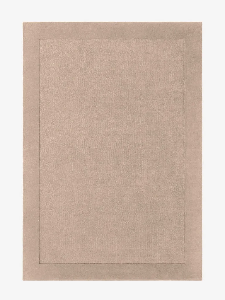 Handgefertigter Wollteppich Kivi Beige