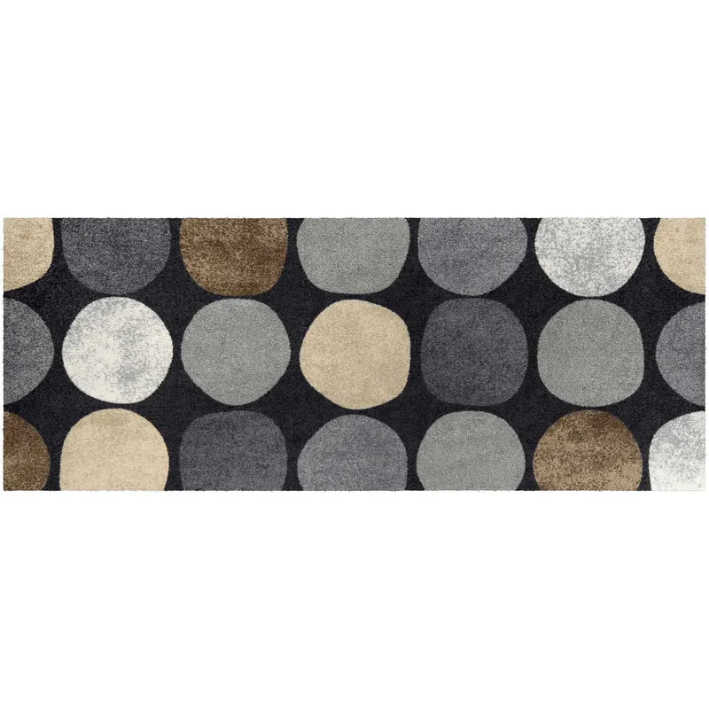 Teppichläufer 75x190 Dots pattern city chic grau