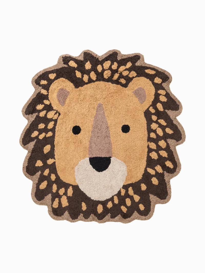 Waschbarer Kinderteppich Roary Braun Mehrfarbig