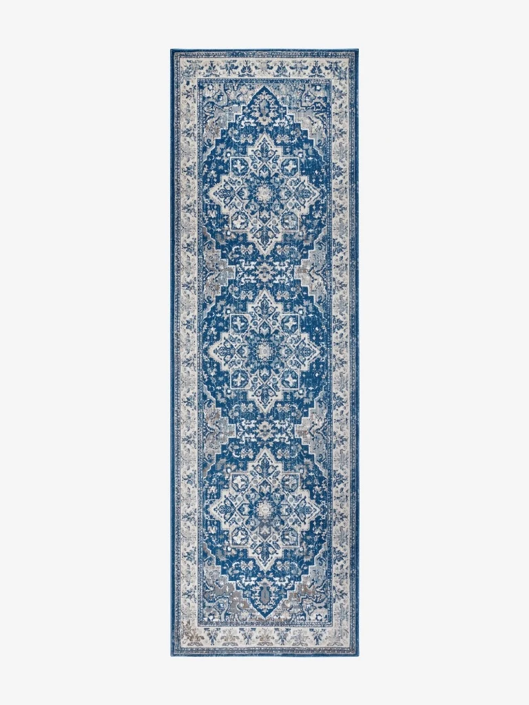 Villeroy & Boch Vintage Teppich Jehanne Blau Läufer