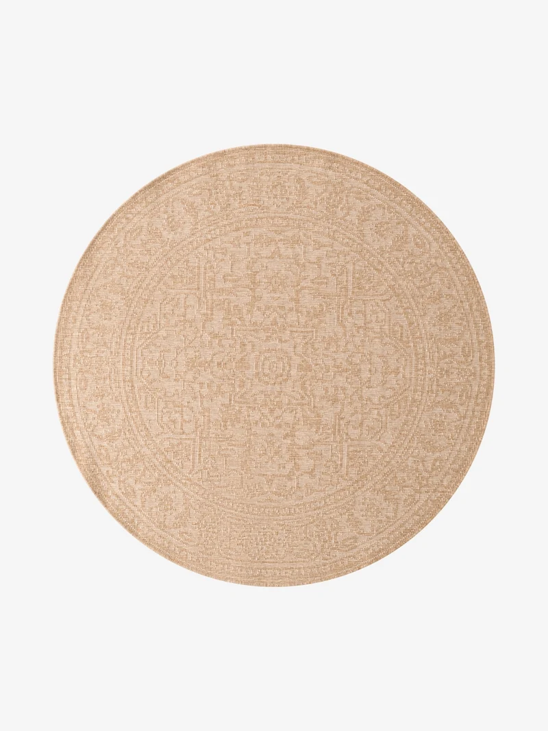 Outdoor Teppich Kona Beige Rund