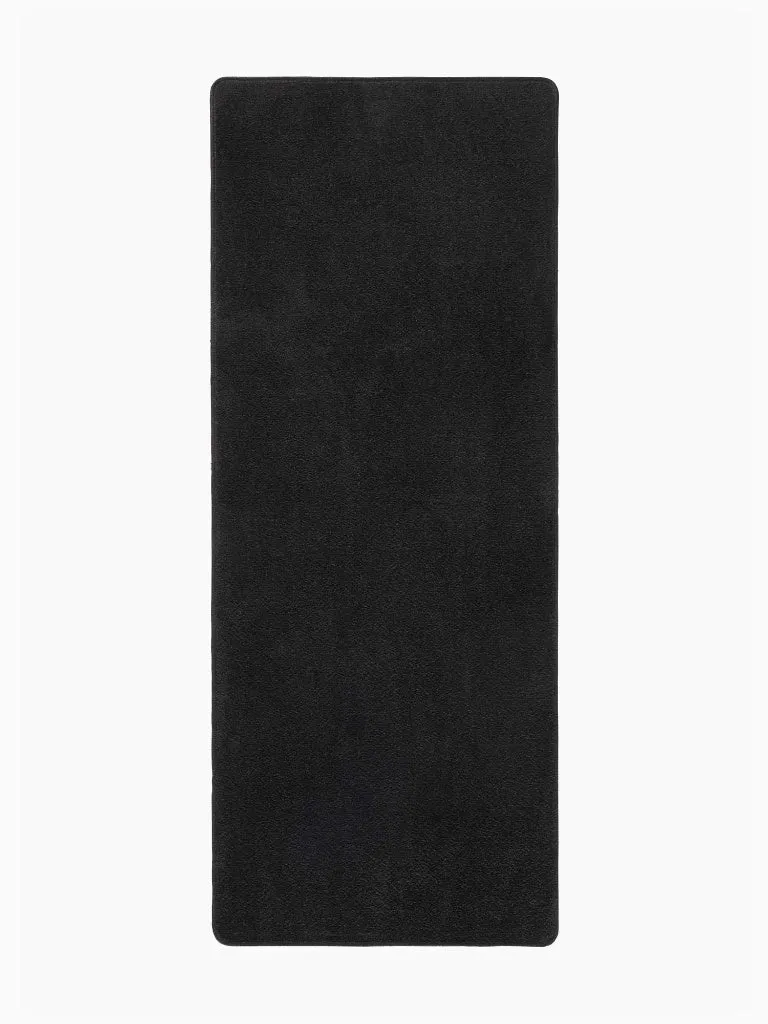 Einfarbiger Teppich Fancy Schwarz Läufer