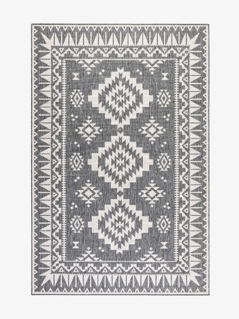 Elle Decoration In- & Outdoor Teppich Dynamic Grau