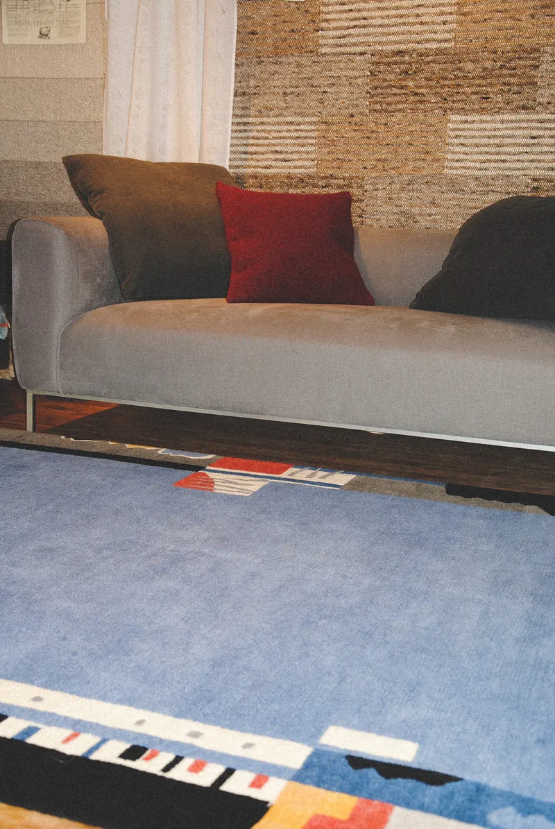 Knüpfteppich - Makalu - CS77 - Blau - 170 X 240 cm