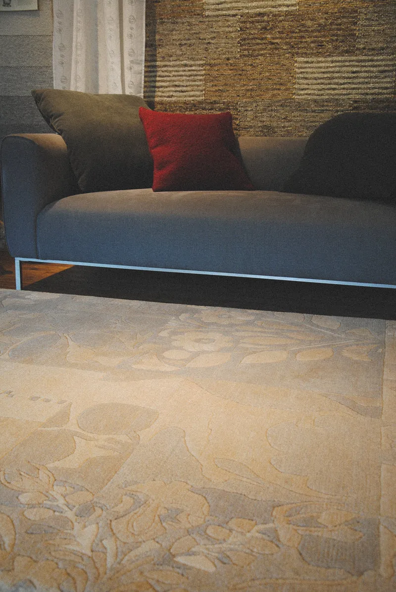 Knüpfteppich - Makalu - S79 - Grau, Beige - 140 x 200 cm