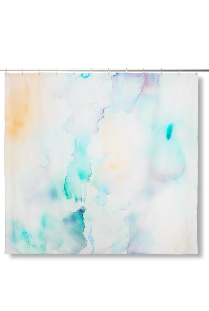 Artist Cotton Shower Curtain "Washed Out" by Dario Cortese