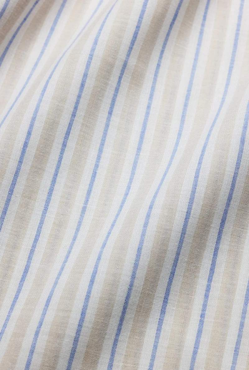 Linen Cotton Bedding "Casa Mare" in Capri Stripe