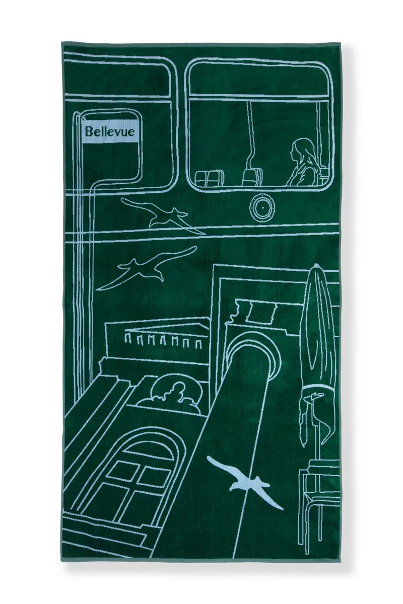 Beach Towel “Bellevue” by Jade Comiskey - NZZ Bellevue x ZigZagZurich