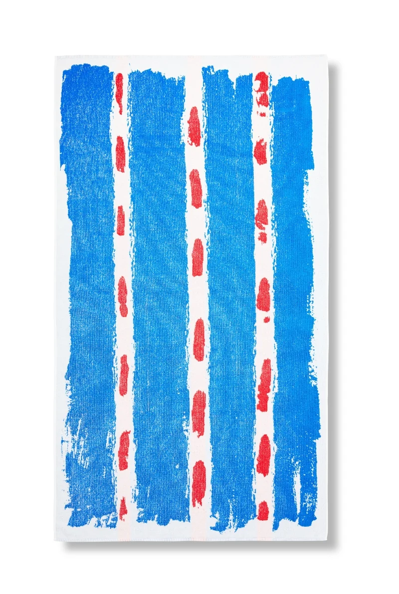 Beach Towel “The Swimmer” by Rebecca - XL 100% Cotton