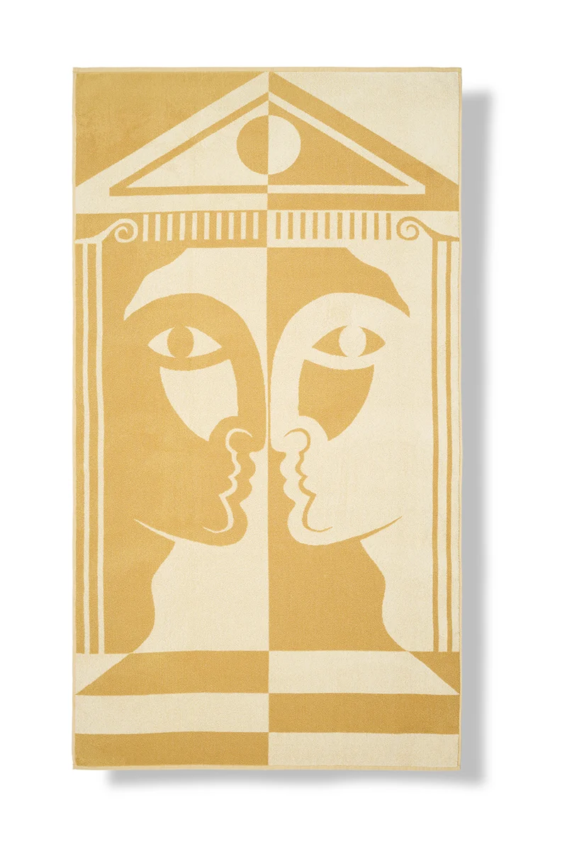 Beach Towel “DUALITY” BY RAPHAEL GREAVES - XL 100% Cotton