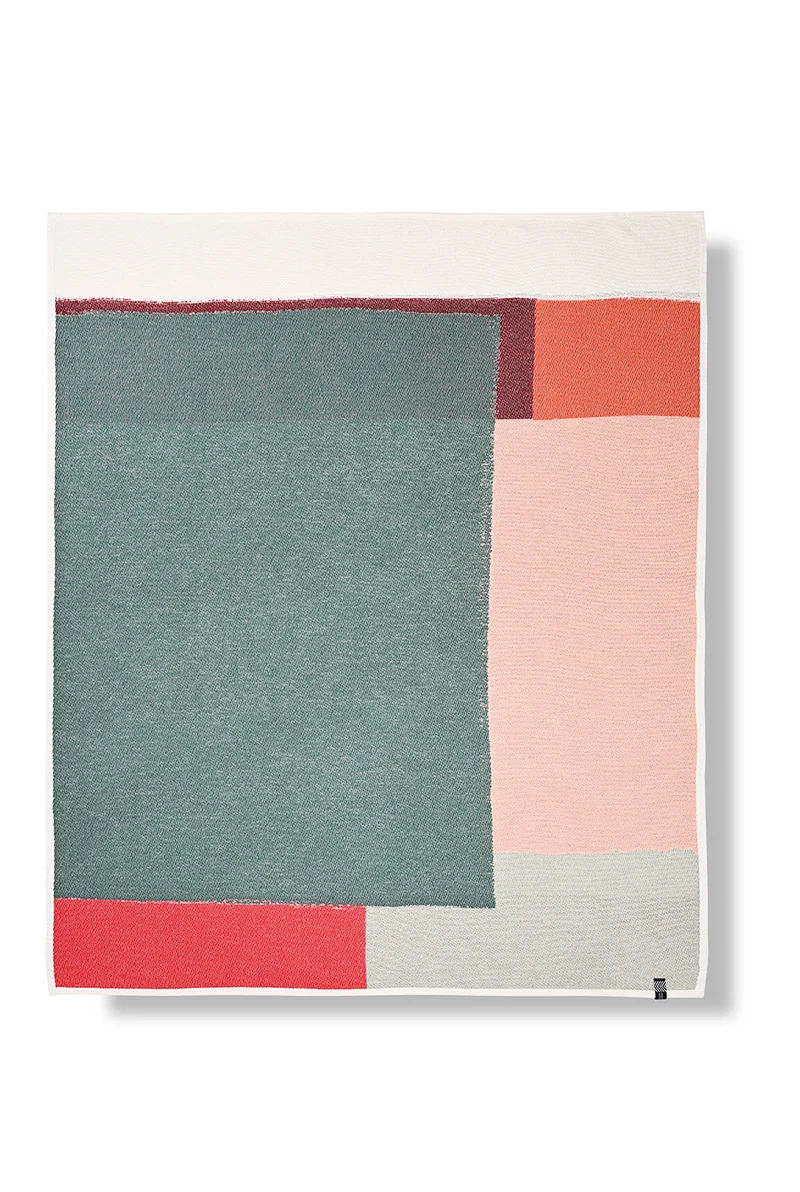 Cotton Blanket “Viridis” by Kleopatra Moursela