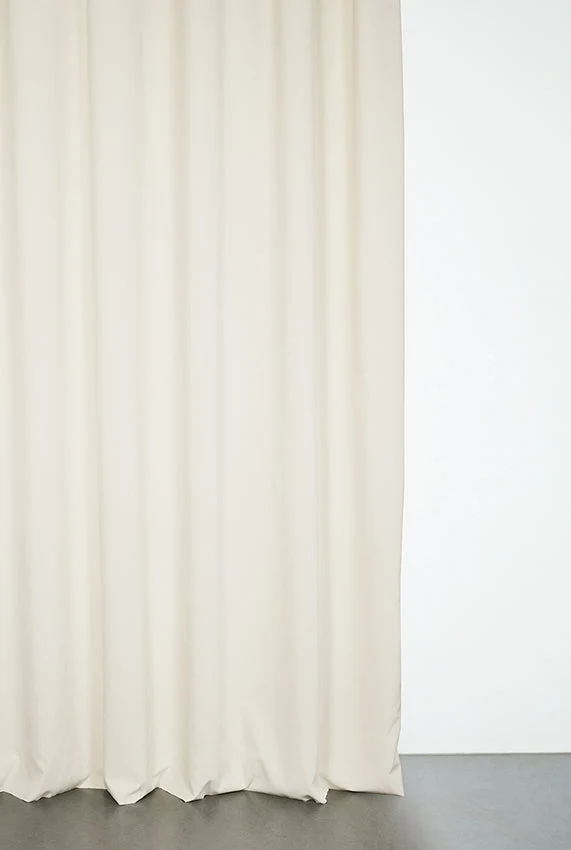 Velvet Curtain in White Color- Extra Wide
