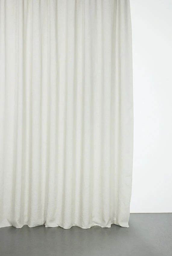 Linen Curtains "Light Melange" in Light Grey Color