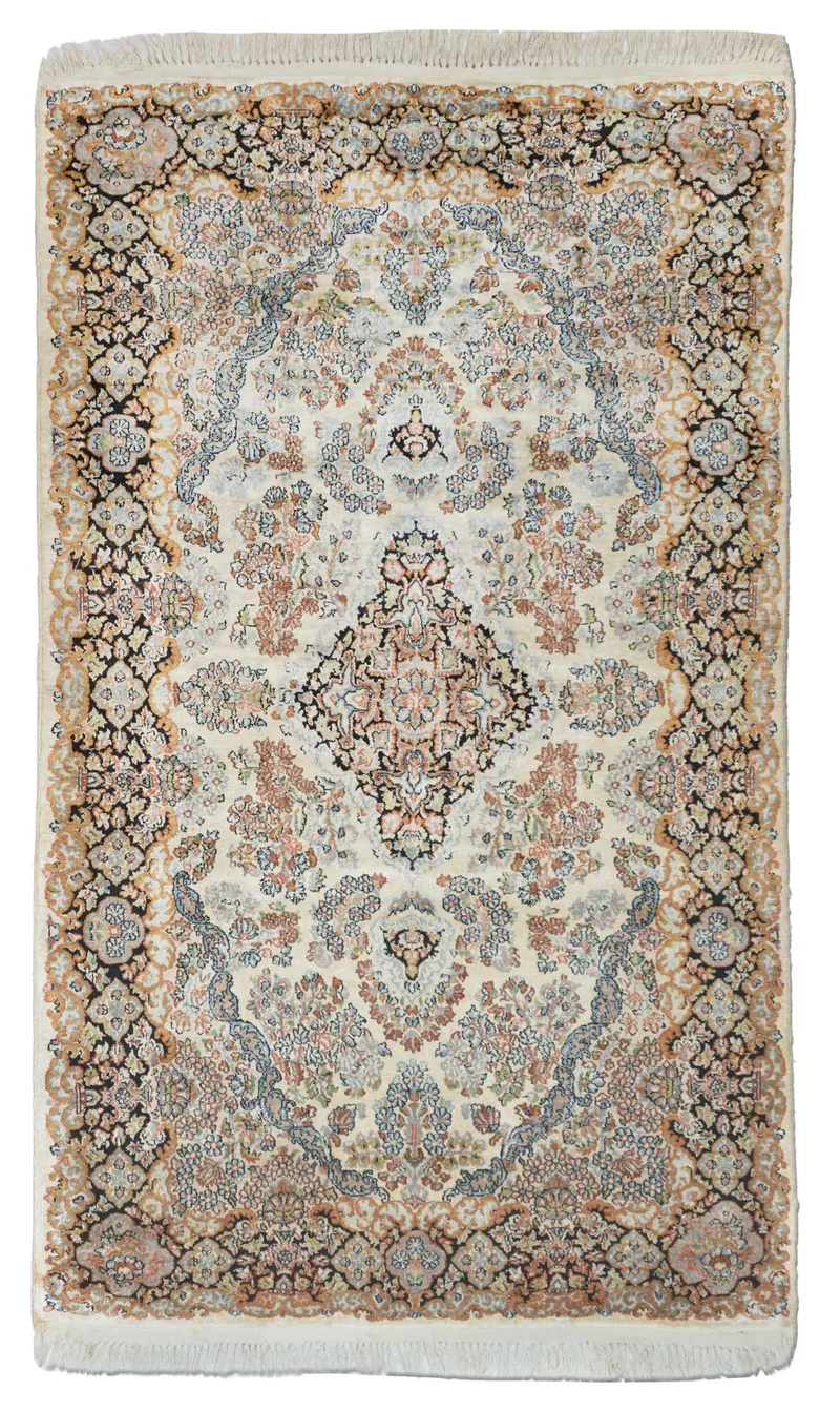 Kaschmir Teppich aus reiner Seide | 197 cm x 118 cm | Nr. Z-4494