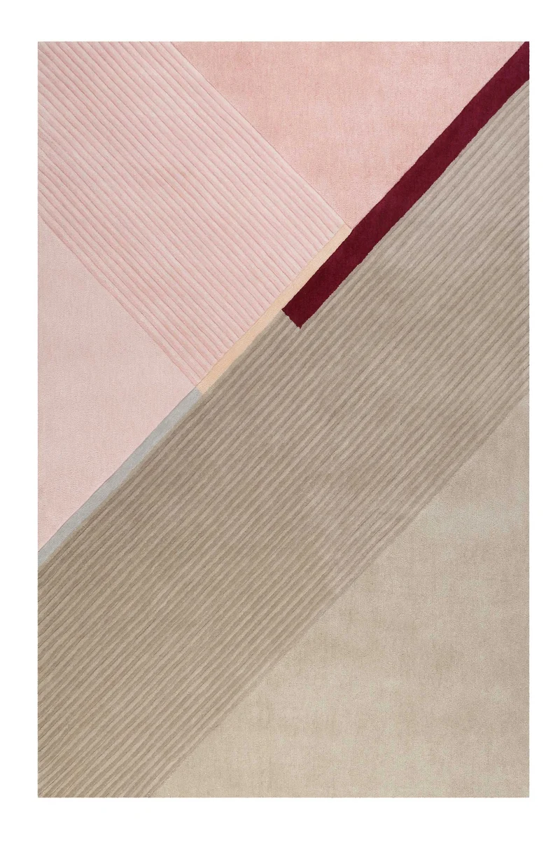 Esprit Teppich Beige Rosa Kurzflor "XAZ"