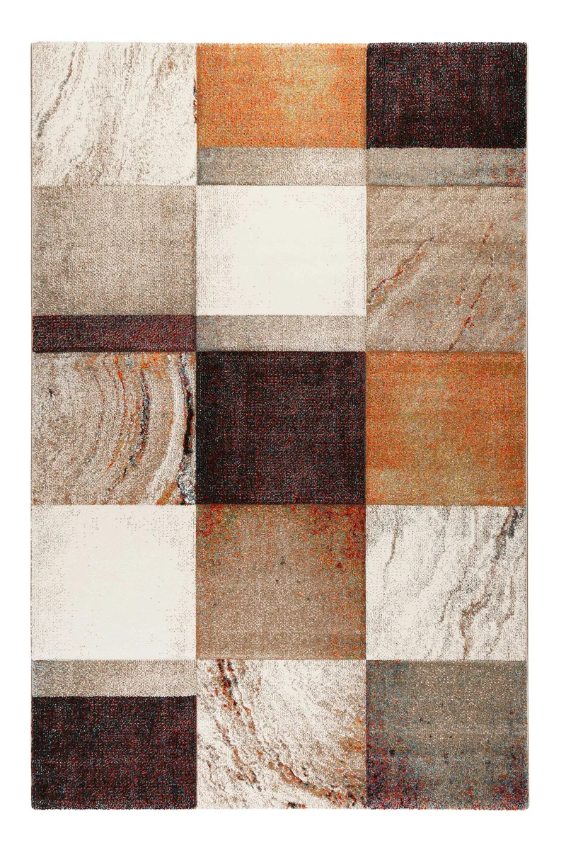 Teppich Kurzflor Beige Taupe Orange "Mirage" WECONhome