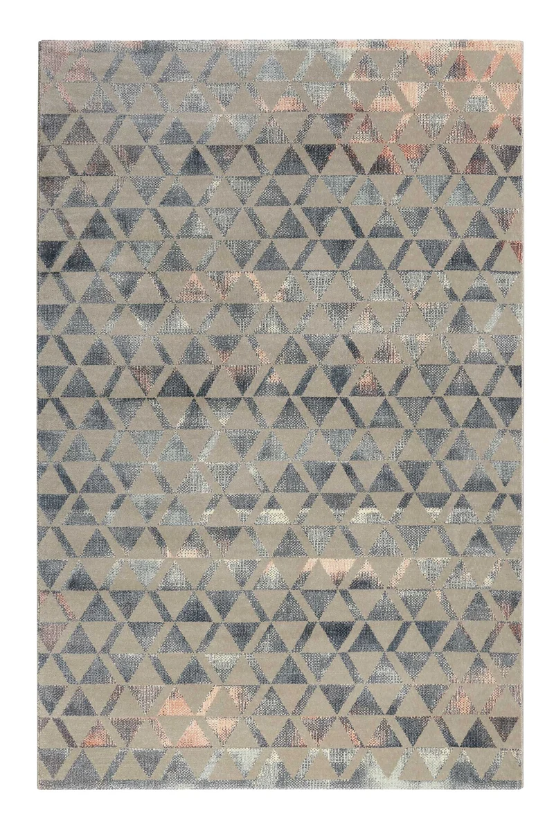 Teppich Grau Blau Rosa Kurzflor "Pearl 2.0" WECONhome