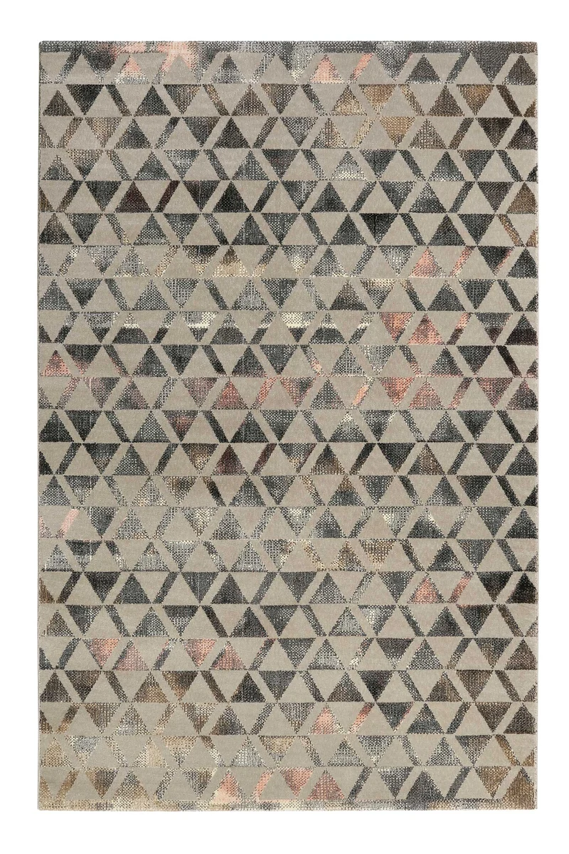 Teppich Grau Schwarz Rosa Kurzflor "Pearl 2.0" WECONhome