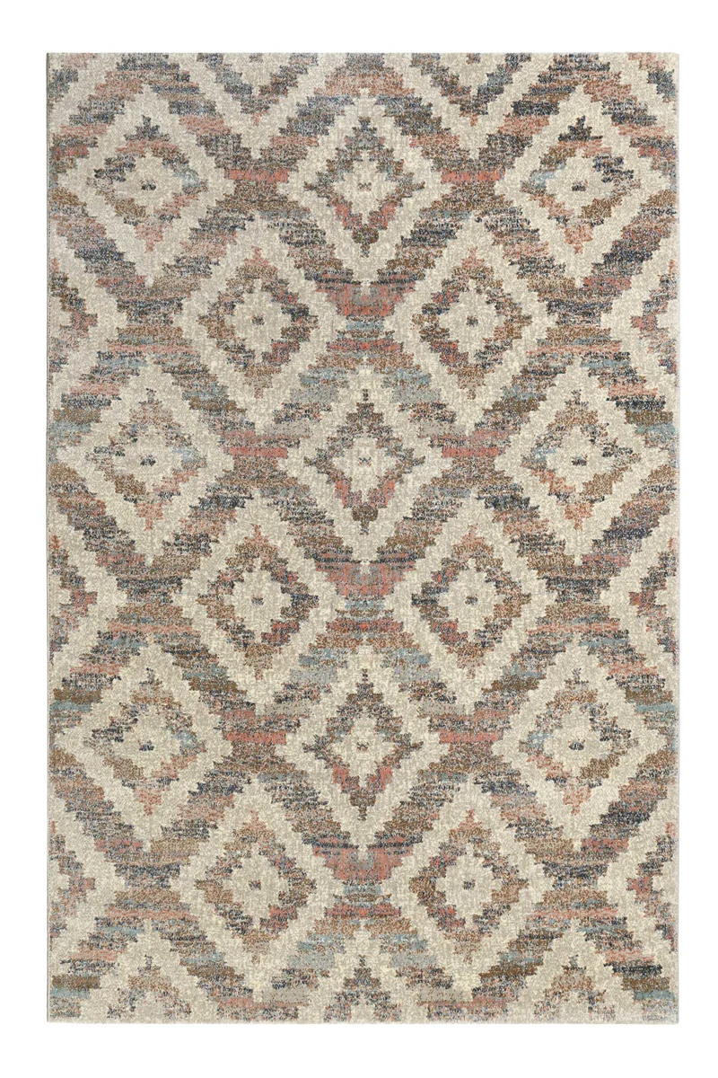 Teppich Beige Rosa Blau Kurzflor "Passion 2.0" WECONhome