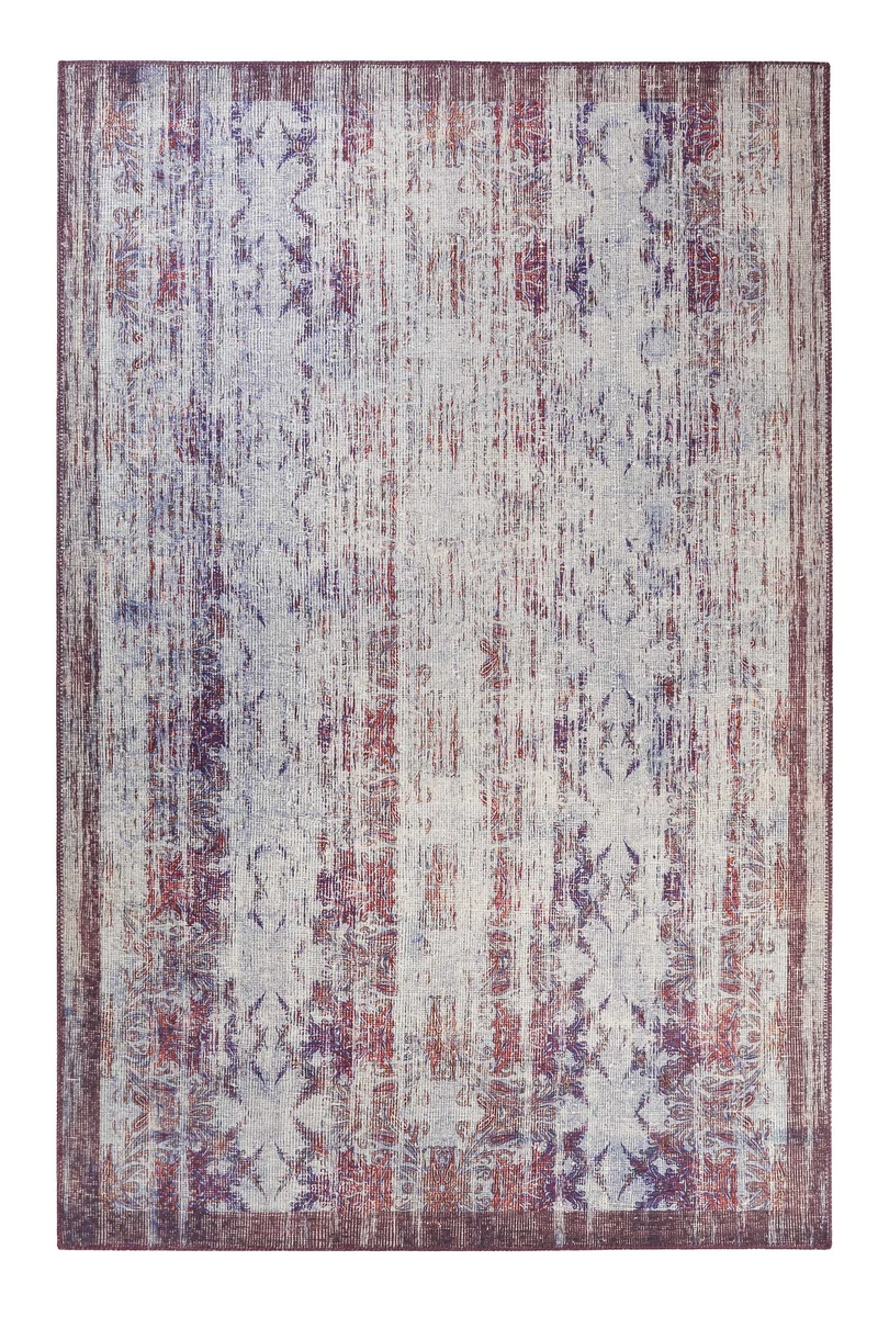 Teppich Vintage Grau Lila Blau Orange "Embrace" WECONhome