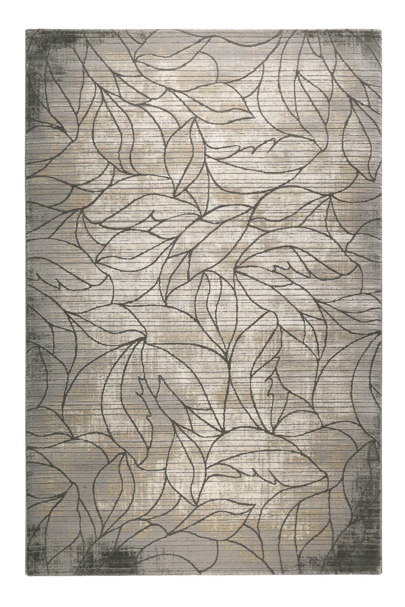 Esprit Teppich Grau Beige Vintage Kurzflor "Tera"