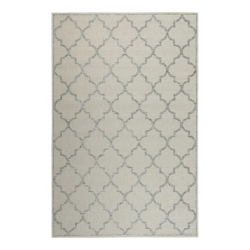 Outdoor Teppich Beige Grau "Gleamy" WECONhome